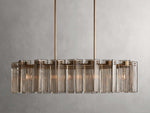 Delsie Reeded Glass Oval Chandelier
