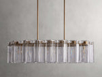 Delsie Vintage Glass Oval Chandelier