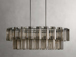 Delsie Reeded Glass Oval Chandelier