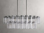 Delsie Reeded Glass Oval Chandelier
