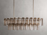 Delsie Reeded Glass Oval Chandelier