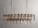 Delsie Vintage Glass Oval Chandelier