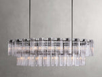 Delsie Reeded Glass Oval Chandelier