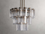 Delsie Reeded Glass Round Chandelier