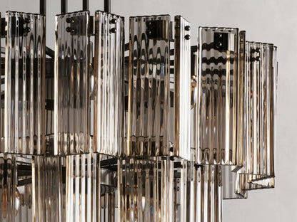 Delsie Vintage Glass Round Chandelier