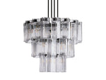 Delsie Reeded Glass Round Chandelier