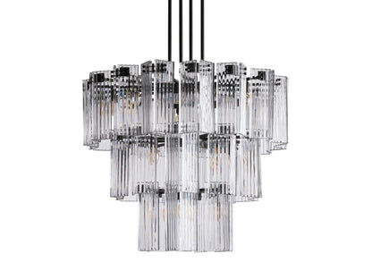 Delsie Vintage Glass Round Chandelier