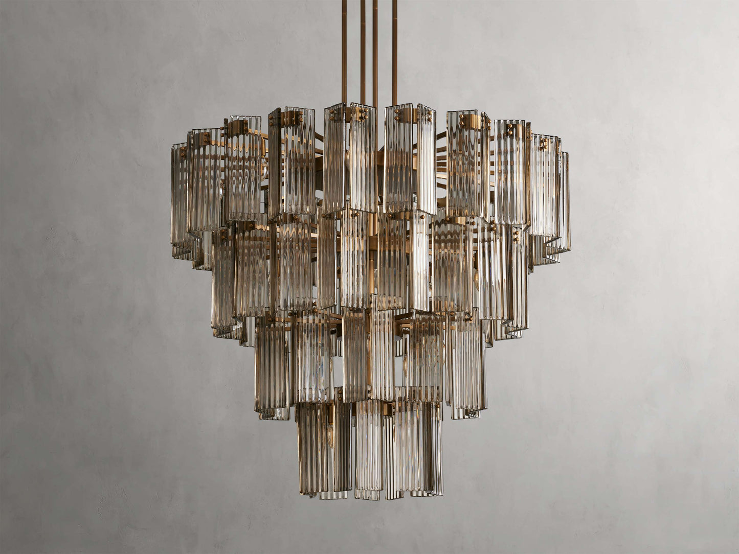 Delsie Vintage Glass Round Chandelier