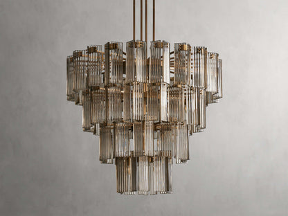 Delsie Vintage Glass Round Chandelier