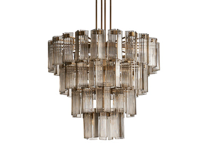 Delsie Vintage Glass Round Chandelier