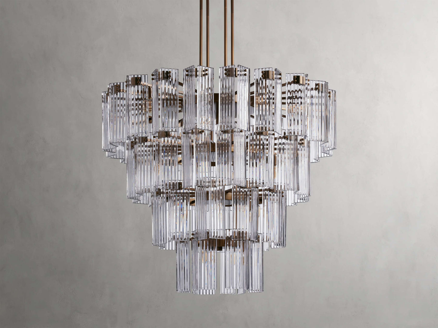 Delsie Vintage Glass Round Chandelier