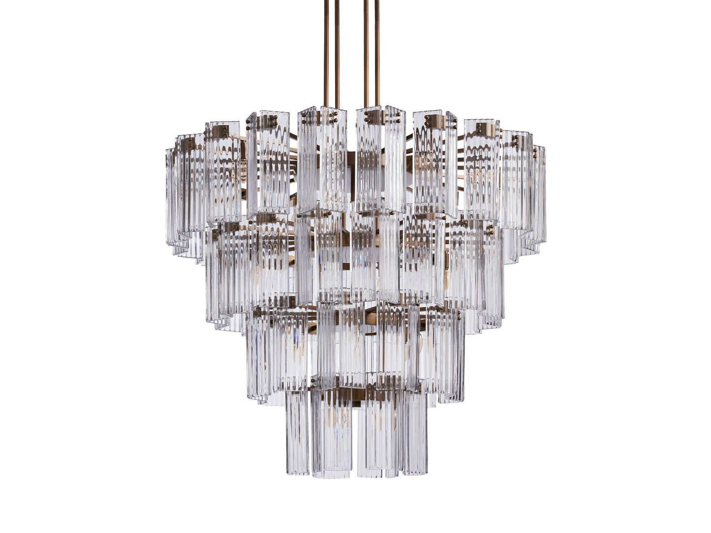 Delsie Vintage Glass Round Chandelier