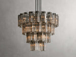 Delsie Reeded Glass Round Chandelier