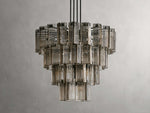 Delsie Reeded Glass Round Chandelier