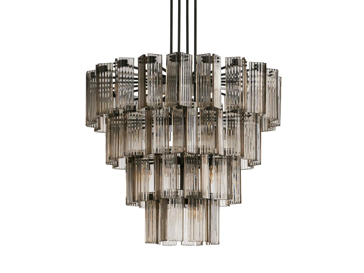 Delsie Vintage Glass Round Chandelier
