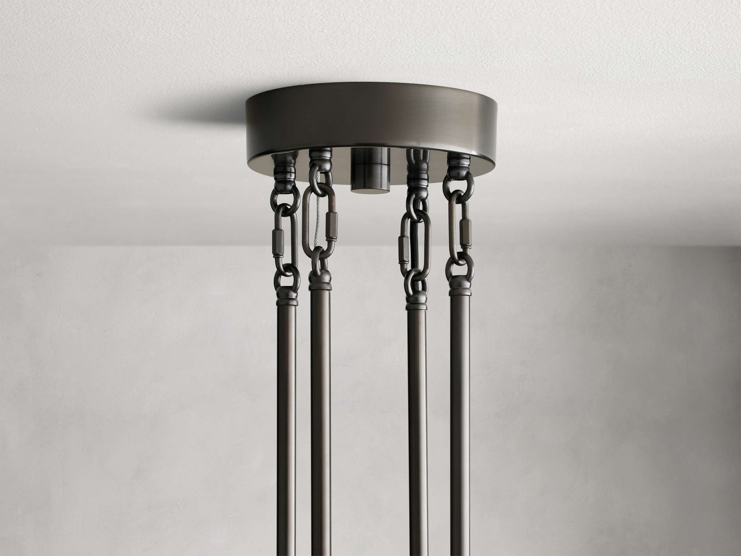 Delsie Reeded Glass Round Chandelier