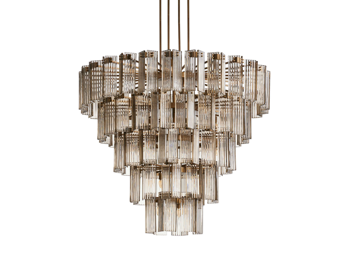 Delsie Vintage Glass Round Chandelier