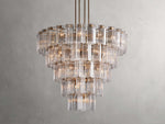 Delsie Reeded Glass Round Chandelier