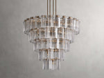 Delsie Reeded Glass Round Chandelier