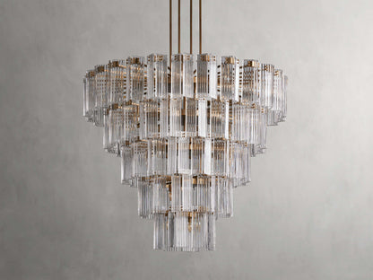 Delsie Vintage Glass Round Chandelier