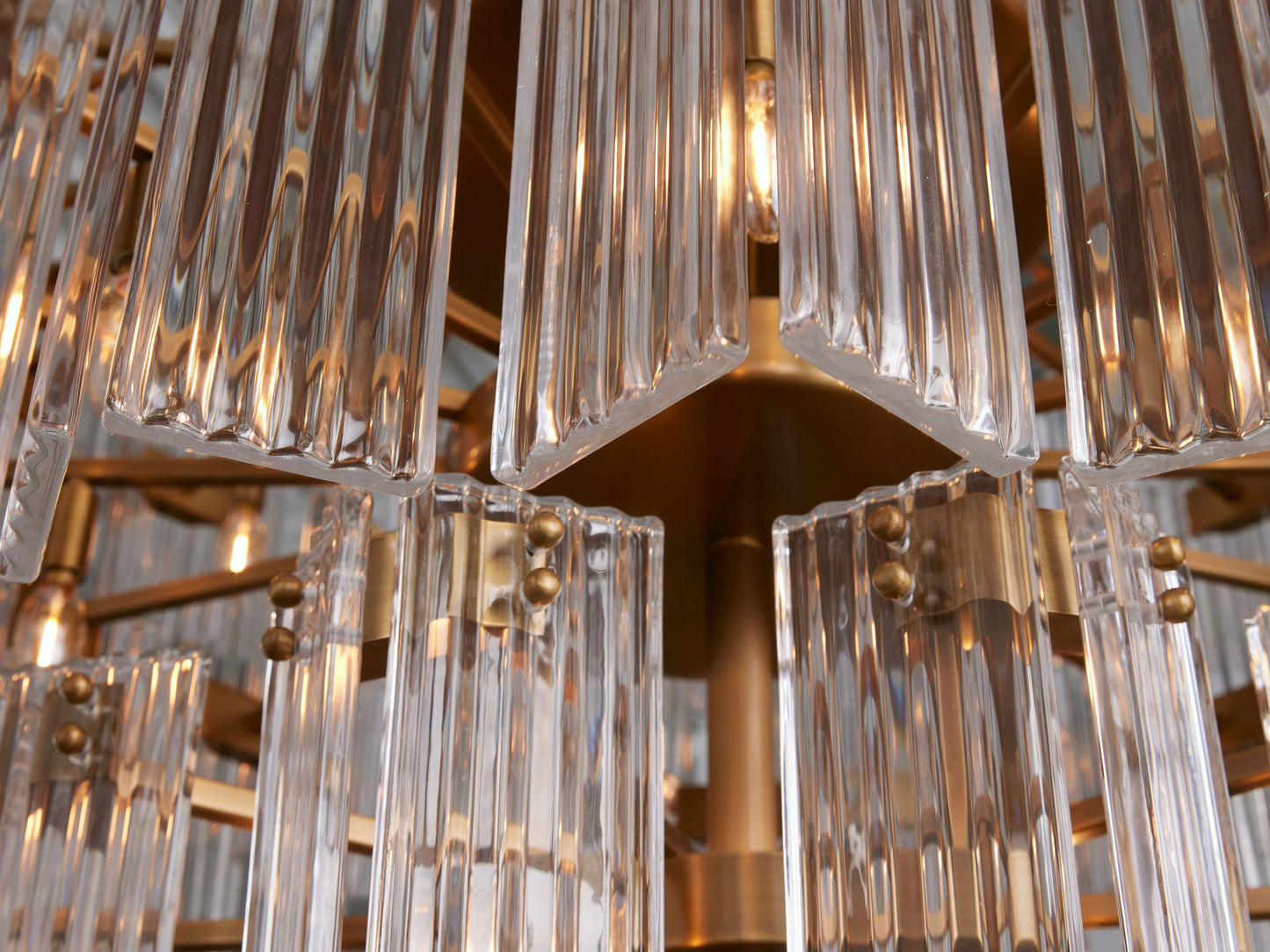 Delsie Vintage Glass Round Chandelier