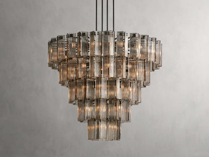 Delsie Vintage Glass Round Chandelier