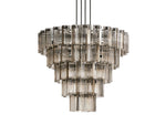 Delsie Reeded Glass Round Chandelier