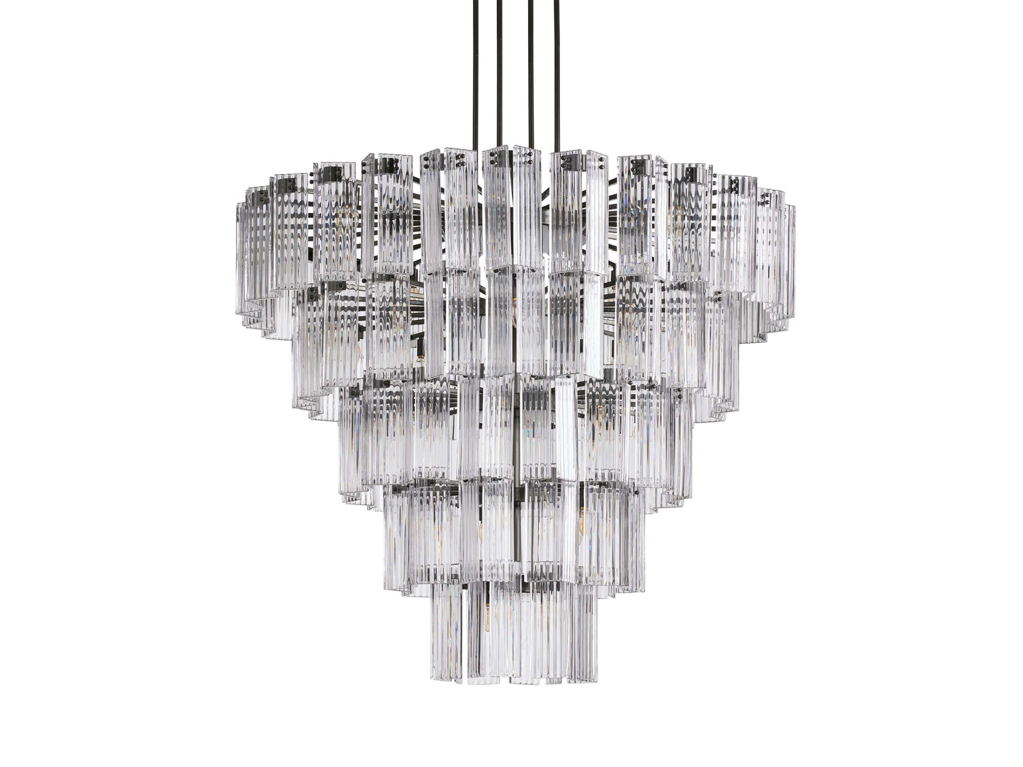 Delsie Vintage Glass Round Chandelier