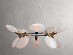 Lyla Foliated Vein Round Chandelier
