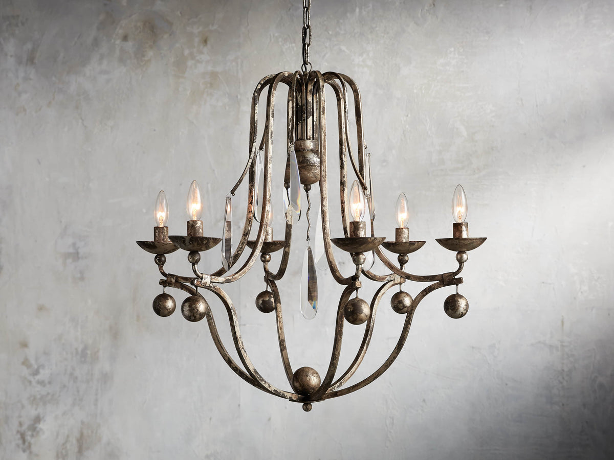 Bonita Dramatic Lacquer Frame Chandelier