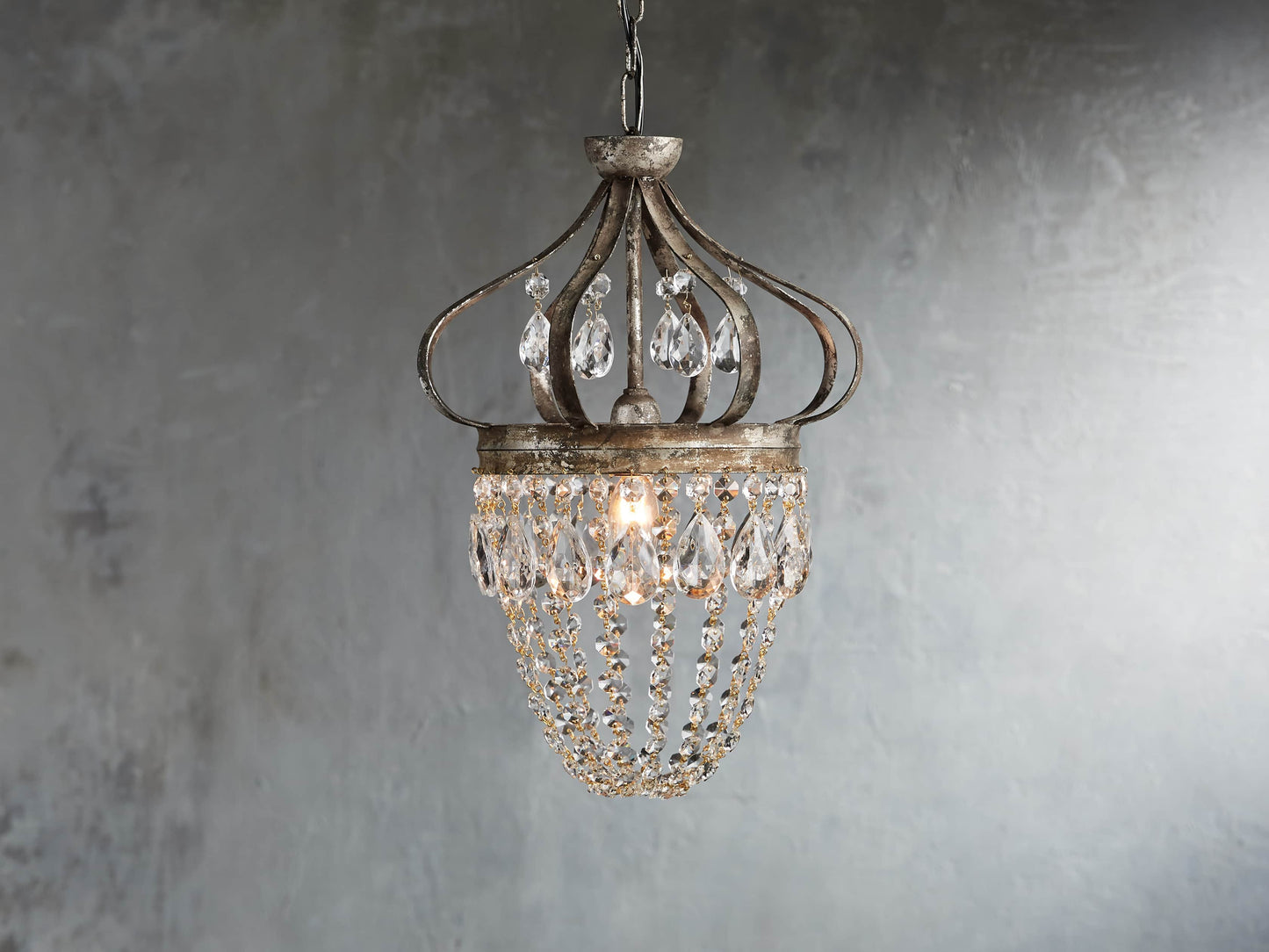 Fotini Patina Crown Round Chandelier
