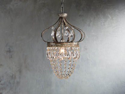 Fotini Patina Crown Round Chandelier