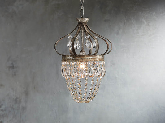 Fotini Patina Crown Round Chandelier