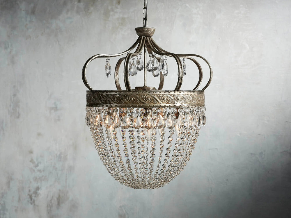 Fotini Patina Crown Round Chandelier