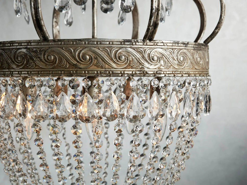Fotini Patina Crown Round Chandelier