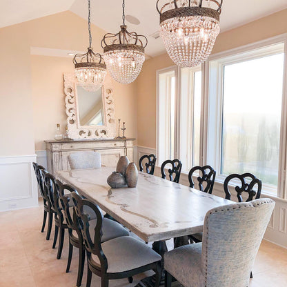 Fotini Patina Crown Round Chandelier