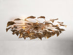 Ninfea Antiqued Leaves Flush Mount
