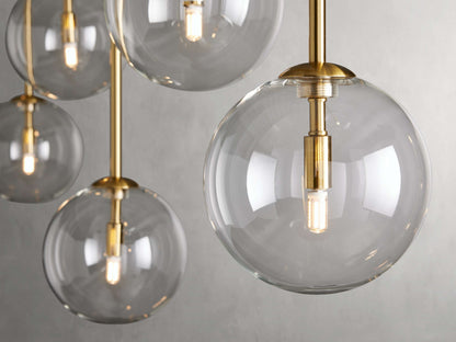 Roscoe Handblown Globe Linear Chandelier