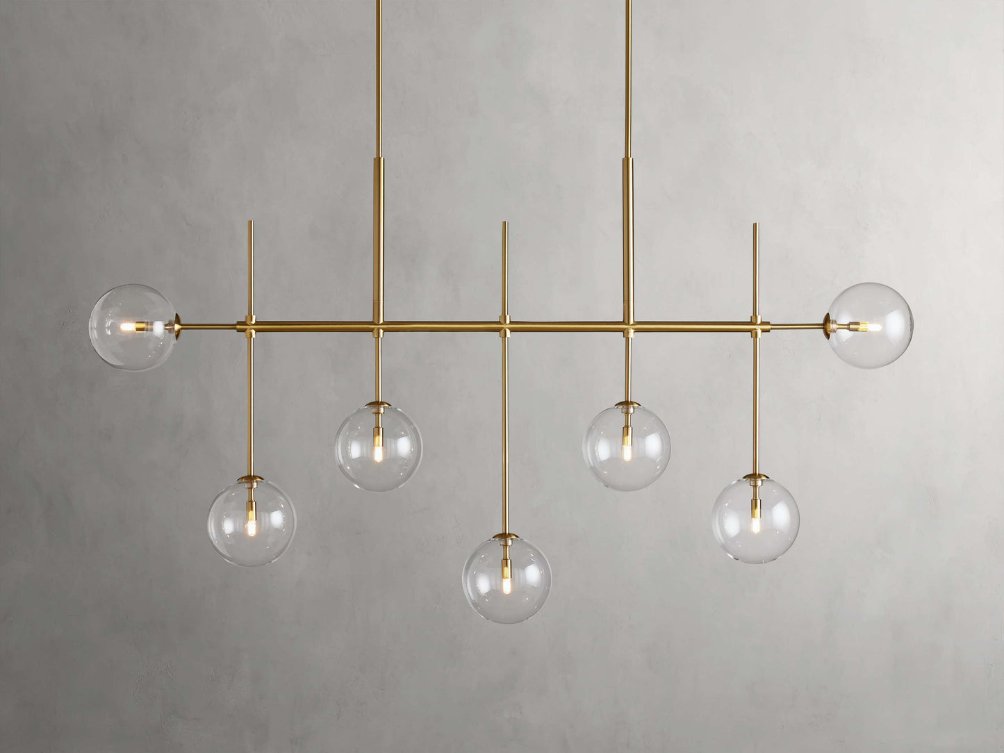 Roscoe Handblown Globe Linear Chandelier