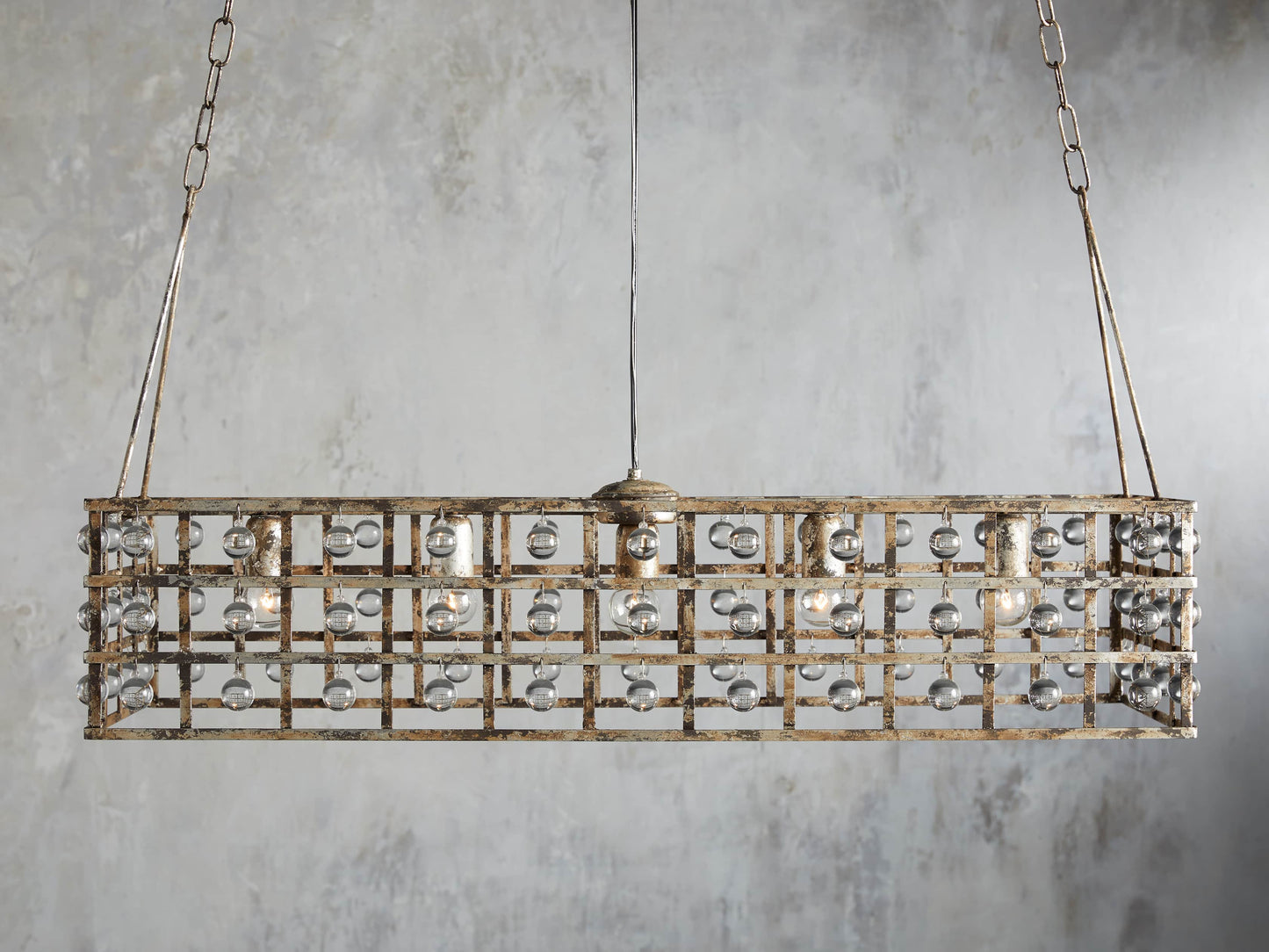 La Cage Astral Forge Rectangular Chandelier