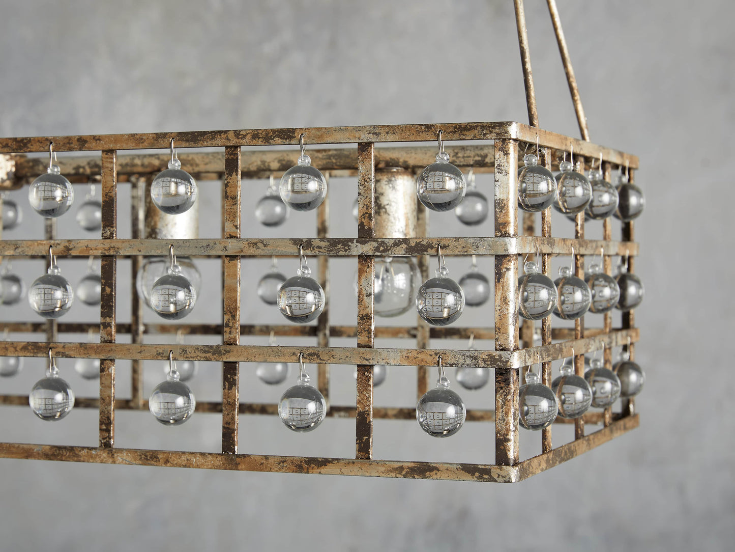 La Cage Astral Forge Rectangular Chandelier