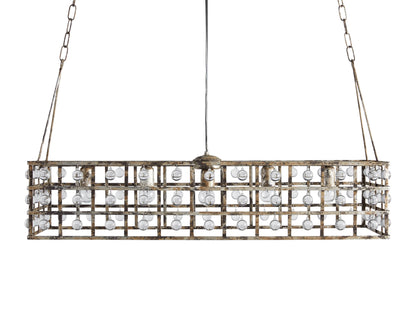 La Cage Astral Forge Rectangular Chandelier