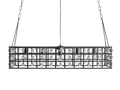 La Cage Astral Forge Rectangular Chandelier