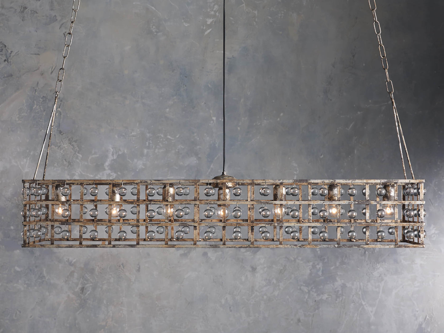 La Cage Astral Forge Rectangular Chandelier
