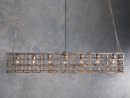 La Cage Astral Forge Rectangular Chandelier