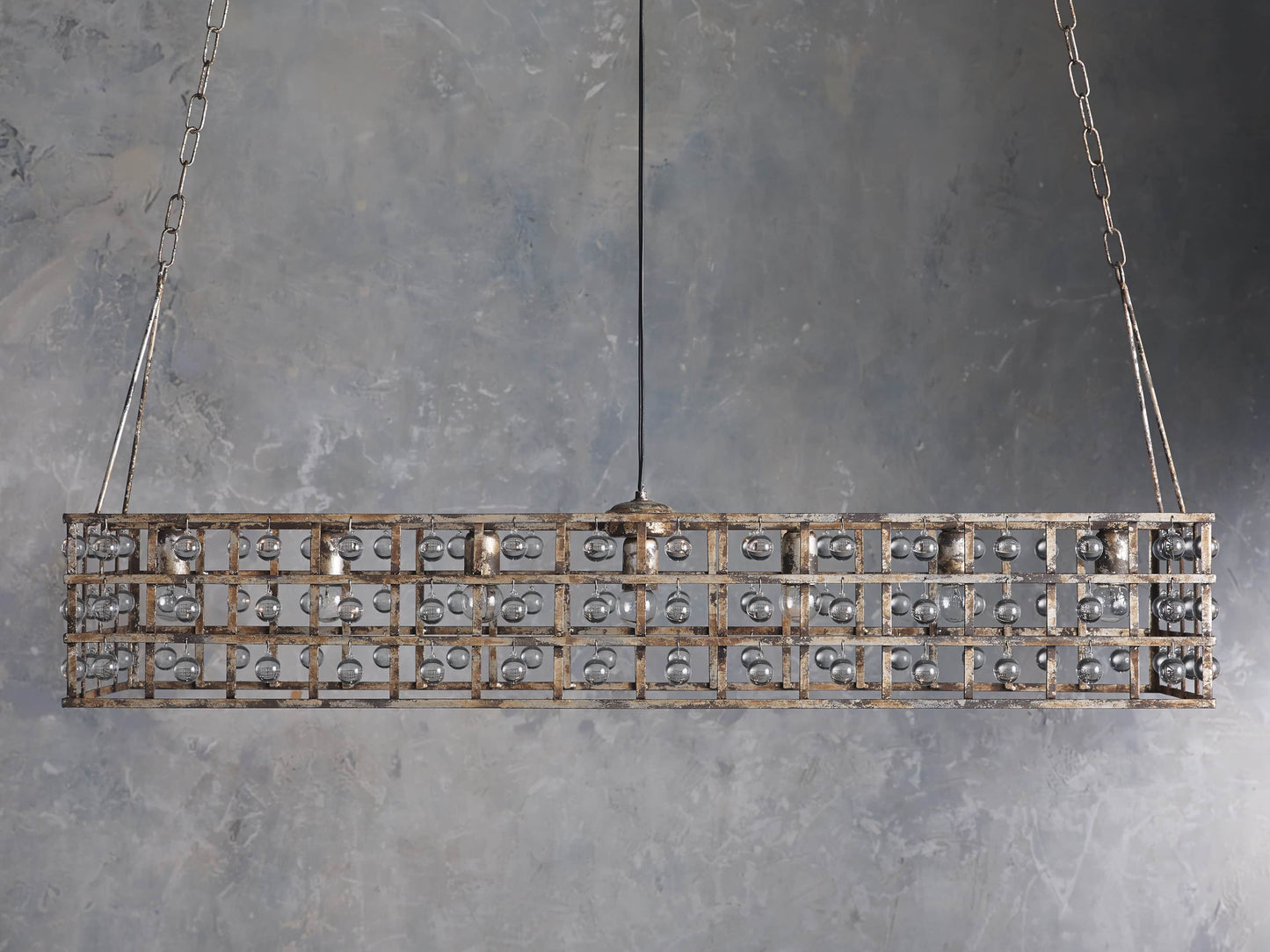 La Cage Astral Forge Rectangular Chandelier
