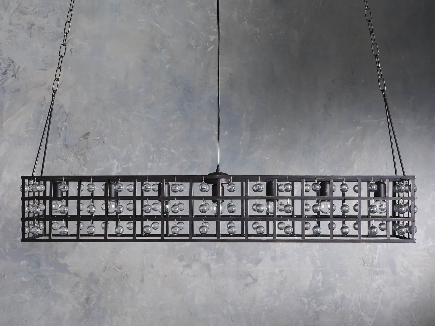 La Cage Astral Forge Rectangular Chandelier