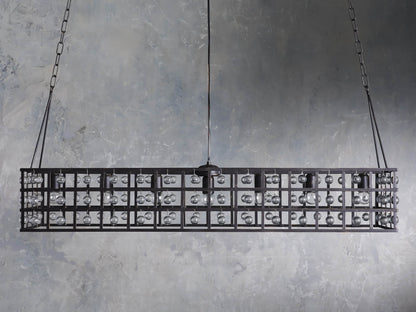 La Cage Astral Forge Rectangular Chandelier