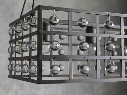 La Cage Astral Forge Rectangular Chandelier