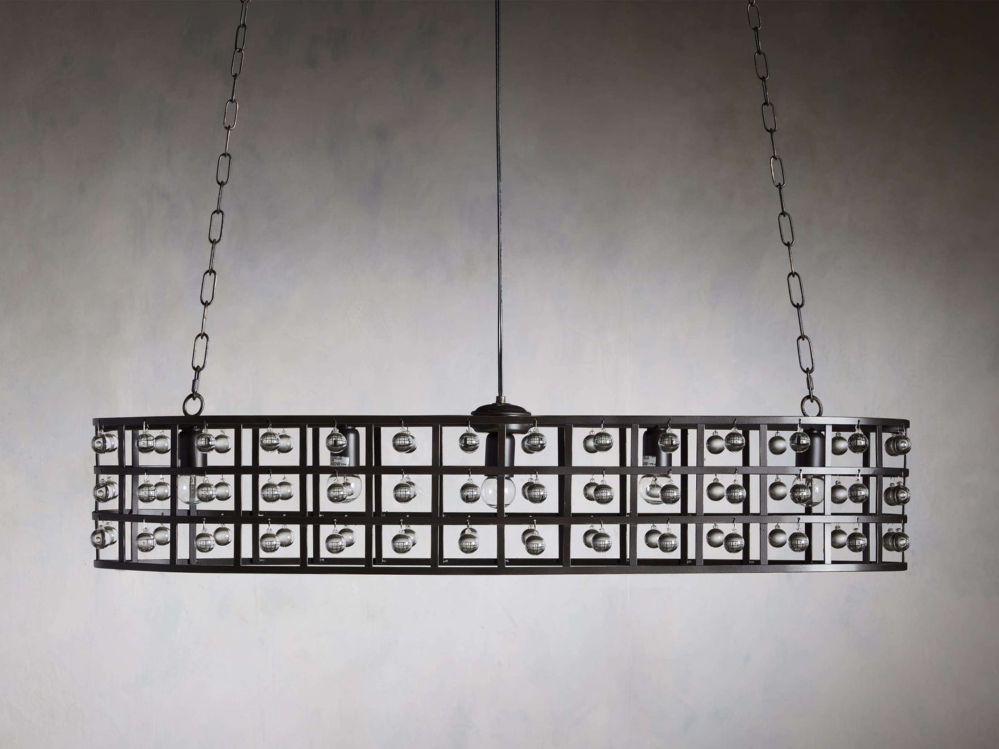 La Cage Astral Forge Oval Chandelier